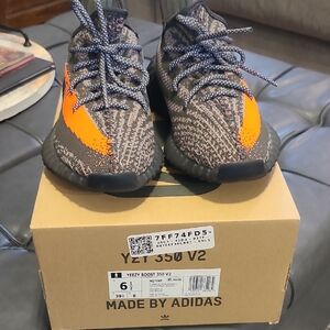 Yeezy Sneakers - Black and Orange